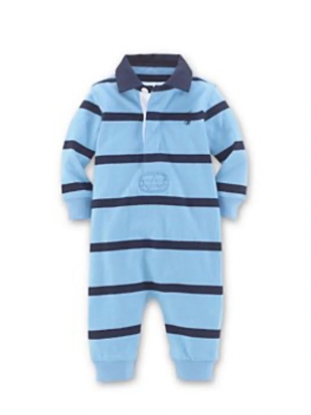 Ralph Lauren Light Blue with Navy Stripes Polo One-Piece